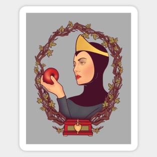 THE APPLE QUEEN color version nature witchcraft witch Sticker